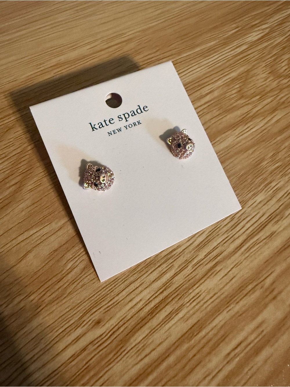 Kate Spade New York Pink Pig Face Stud Earrings